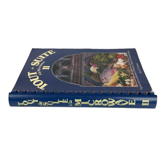 Tout De Suite À La Microwave II Cookbook By Jean K Durkee Spiral Bound - Picture 2 of 14